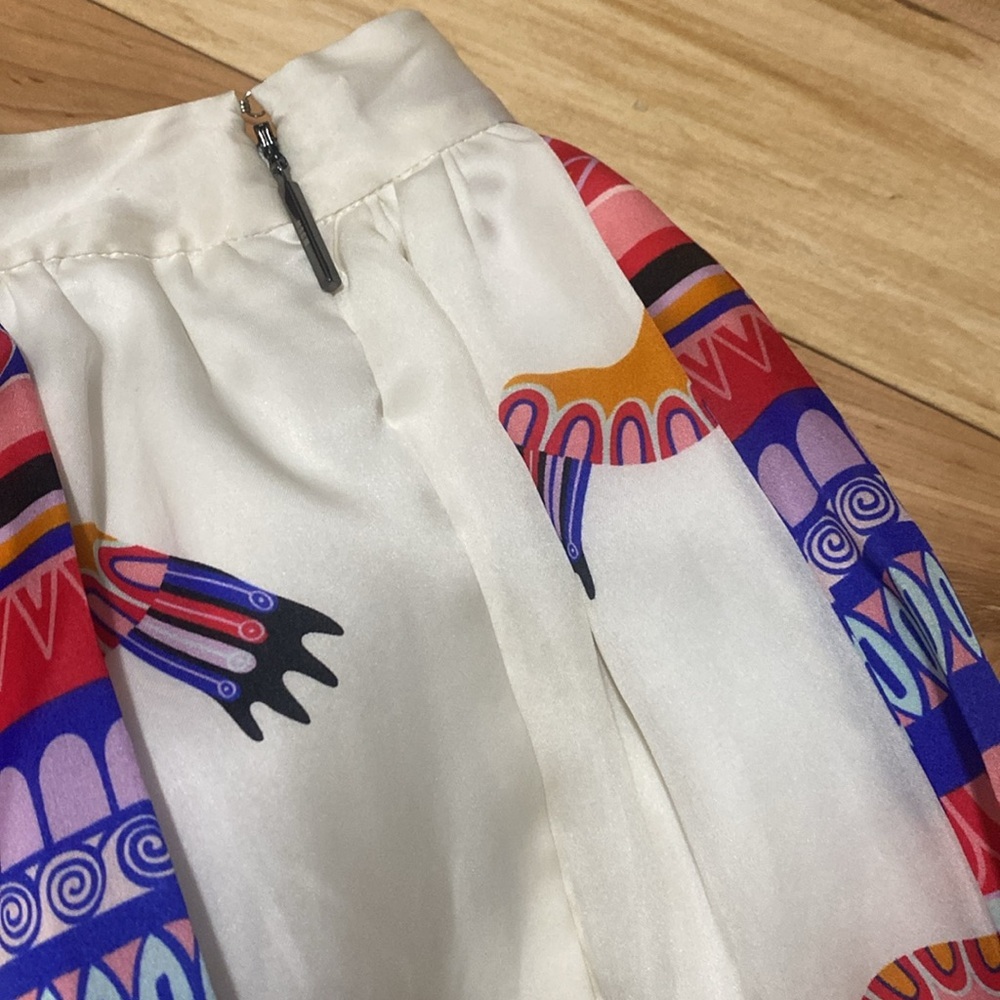 MSGM Colourful Patterned Silk Skirt - Picture 12 of 13